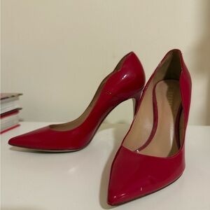 Chic Red Patent Leather Heels